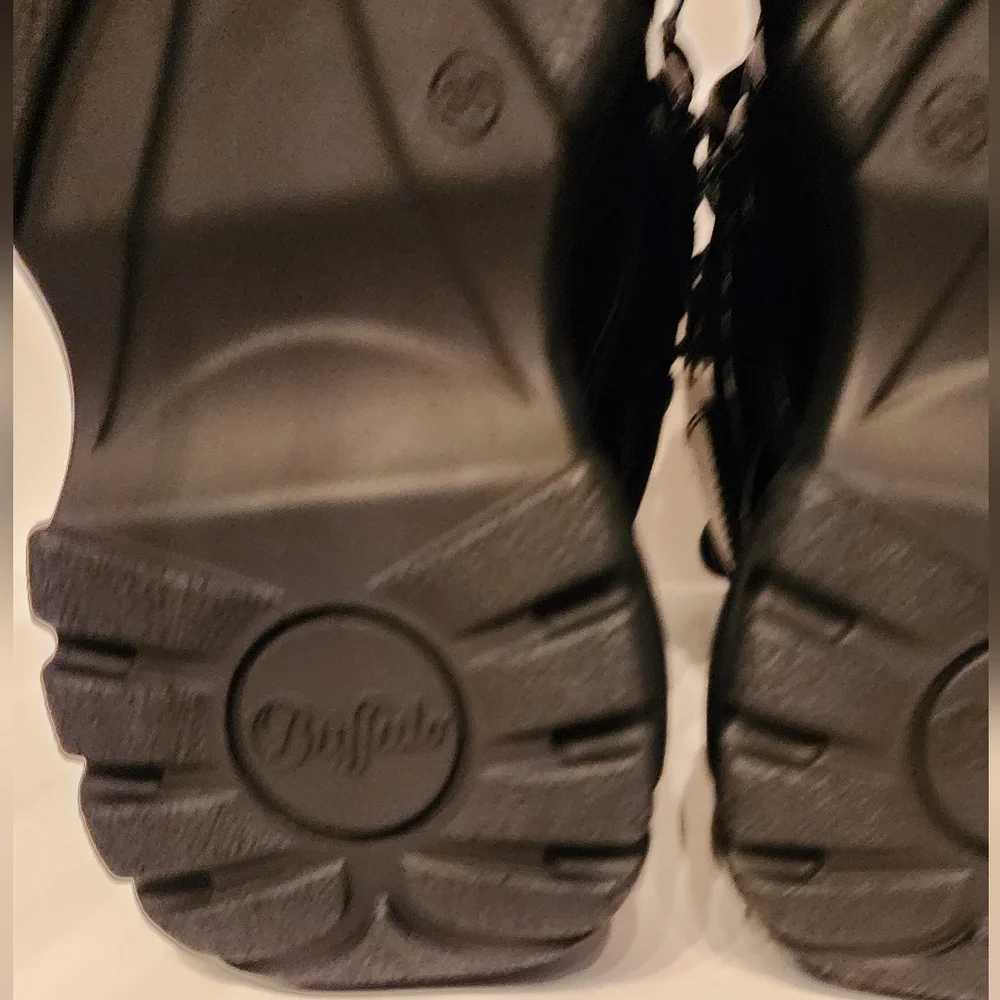 Buffalo Black Patent Ankle Boots - Picture 13 of 16